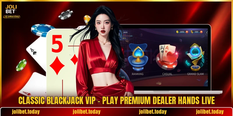 Classic Blackjack VIP - Play Premium Dealer Hands Live