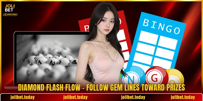 Diamond Flash Flow - Follow Gem Lines Toward Prizes