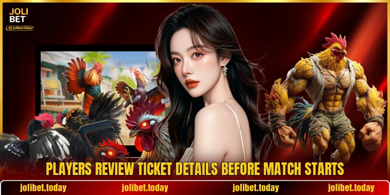 Players review ticket details before match starts Players review ticket details before match starts