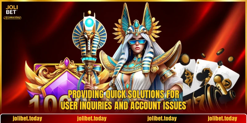 Providing quick solutions for user inquiries and account issues Providing quick solutions for user inquiries and account issues