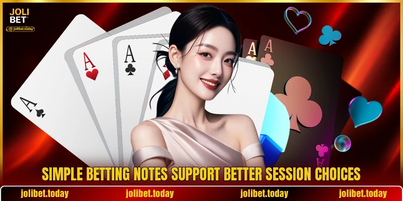 Simple betting notes support better session choices Simple betting notes support better session choices